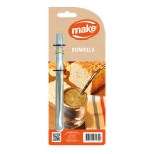MAKE BOMBILLA PLANA ACERO