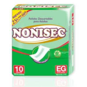 NONISEC ADULTO C/GEL EX.G 8X10U