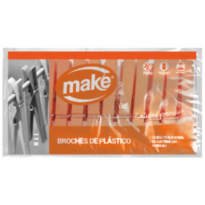MAKE BROCHE PLASTICO  X 12U