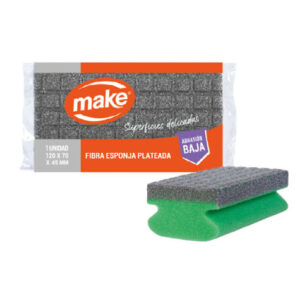MAKE FIBRA ESPONJA PLATEADA