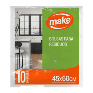MAKE BOLSA P/RESIDUOS VERDE 90X120CM