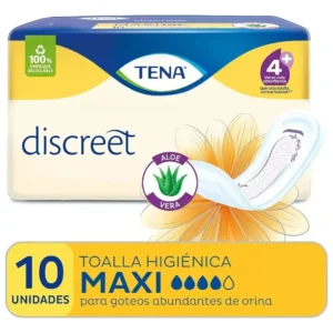 TOALLITA HIGIENICA TENA DISCRET MAXI ALOE 12X10
