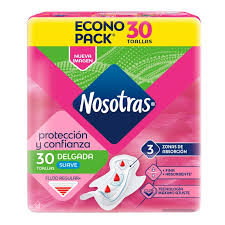TOALLITAS NOSOTRAS INVISIBLES CUR A 30X8U